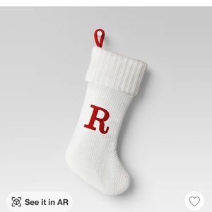 The Wondershop Christmas Stocking by Target is a large, white stocking